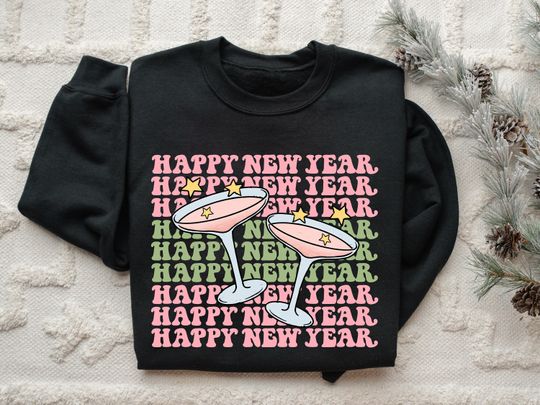 Cheers to the New Year 2025 Sweatshirt, Happy New Year Shirt, New Year's Gift