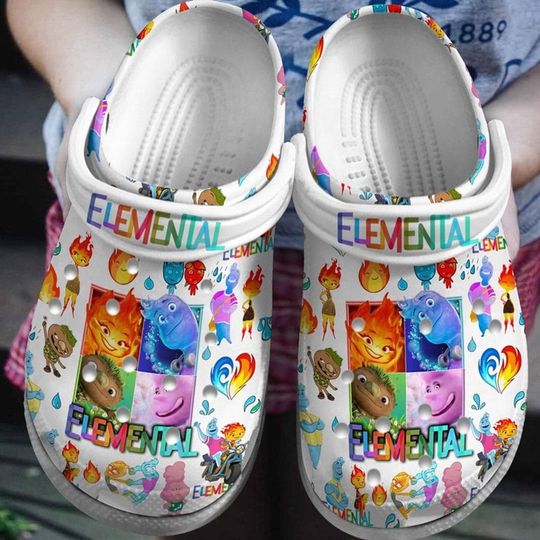Elemental Movie Clogs Shoes, Disneyland Elemental, Pixar Elemental Clog Shoes, Elemental Movie Inspired