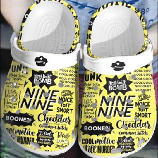 Brooklyn Nine Nine Inspired Clog Shoes, Funny TV Quotes Clogs, Nine Nine Fan Gift