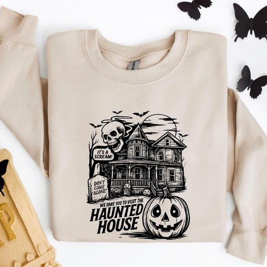 Halloween Town Sweatshirt, Halloween Pumpkin Sweathirt, Spooky Town Sweatshirt