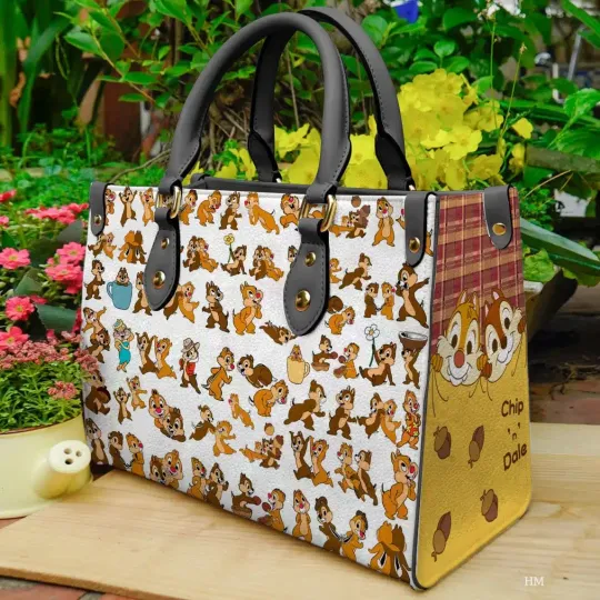 Chip ‘N’ Dale Leather Handbag, Chip ‘N’ Dale Women Leather Bag Gift