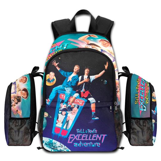 Bill & Ted's Excellent Adventure Movie Art Backpack - Retro 80s Comedy