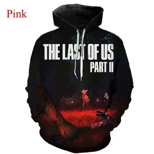 3d hoodie movie halloween, New The Last Of Us Part II 3D Print Hoodie size US
