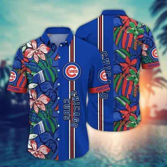 Chicago Baseball Team Cubss Hawaiian Shirt Button Down