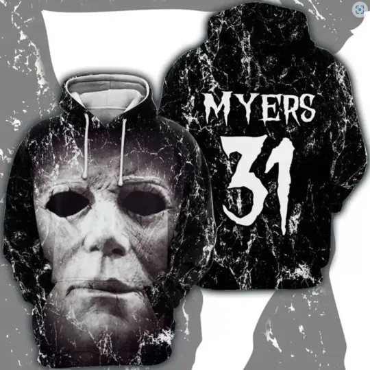 Michael Myers Halloween Horror Movie 3D HOODIE US Size