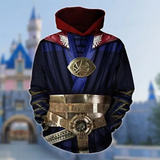 Doctor Strange Master Cosplay Halloween 3D Hoodie, Superhero Halloween Costume