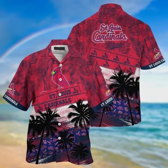 St. Louis Baseball Team Cardinalss Hawaiian Shirt Button Down