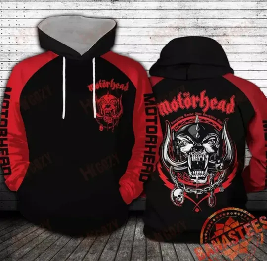Motorhead 3D Hoodie - All Sizes, Printed 3D Fan Gift