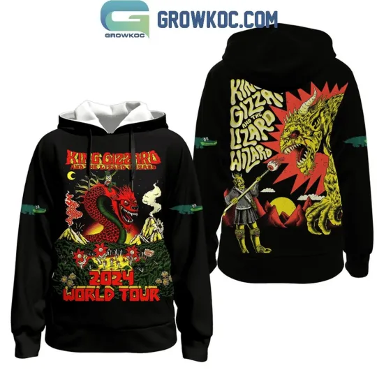 King Gizzard & The Lizard Wizard 2024 World Tour 3D Hoodie