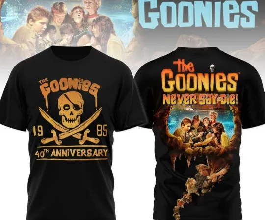 The Goonies 1985 40th Anniversary Never Say Die 3D T-Shirt