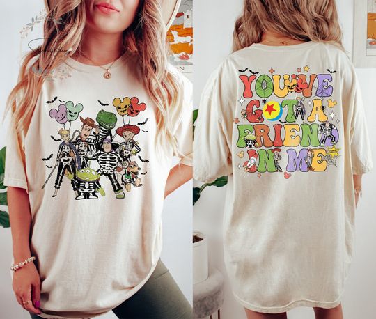 You've Got a Friend In Me Shirt, Toy Story Halloween Shirt, Toy Story Skeleton