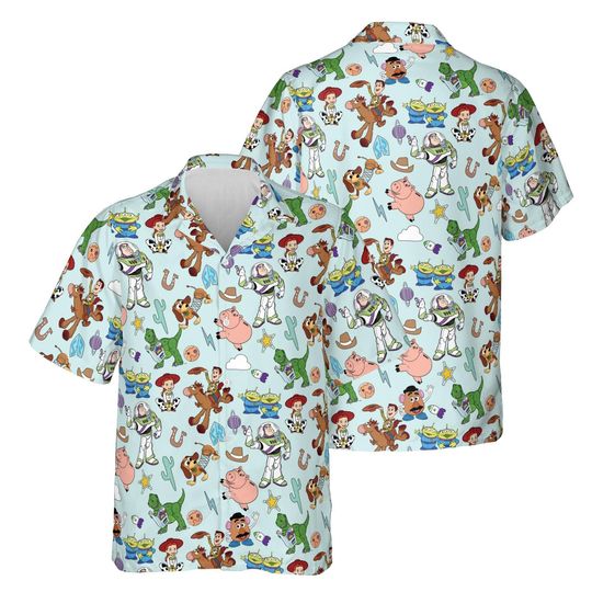 Toy Story Hawaiian Shirt, Toy Story Friends Summer Shirt, Woody Buzz Lightyear
