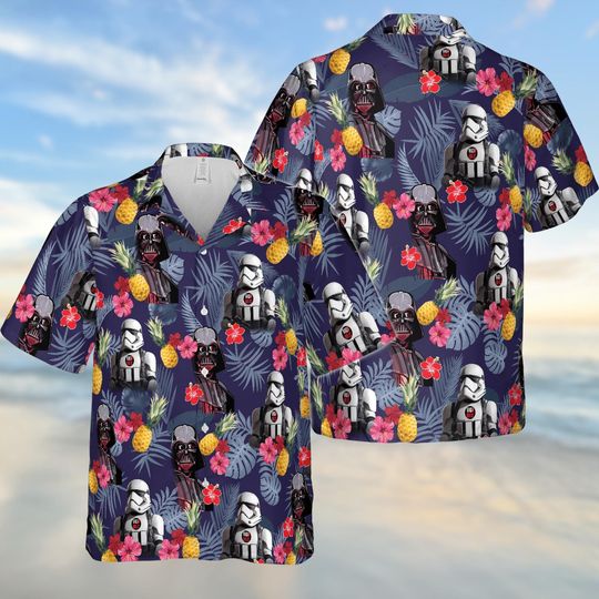 Stormtrooper Hawaiian Shirt, Darth Vader Summer Shirt, Stormtrooper Aloha Shirts
