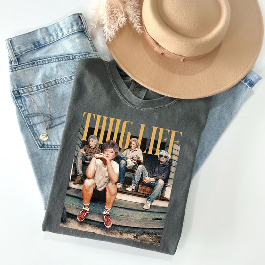 Thug Life Stay Golden Comfort Colors T-Shirt, Vintage 80's TV Sitcom Tee