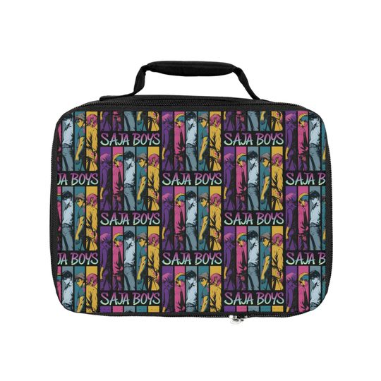 Saja Boys Kpop Lunch Box All Over Demon Hunters Bento Bag