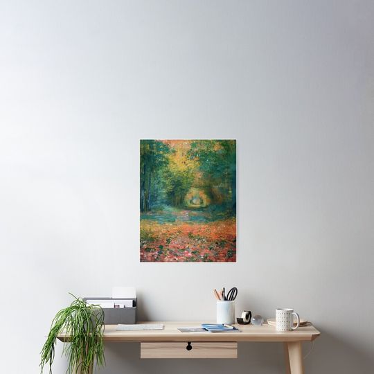 The Undergrowth in the Forest of Saint Germain   1882 by Claude Monet Poster