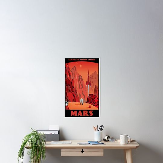 Mars Travel Poster Poster
