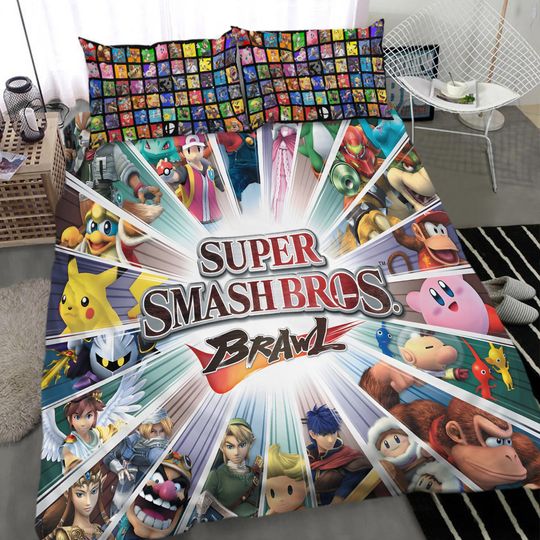 Mario Super Smash Bros Collection Bedding Set