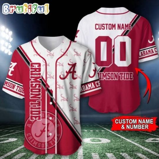 Albm Crimson Tide Baseball Jersey, Custom Sport Jersey Shirt
