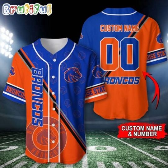 Boise State Broncos Baseball Jersey, Custom Sport Jersey Shirt