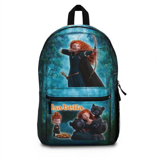 Personalized Brave Movie Backpack, School Bag for Kids