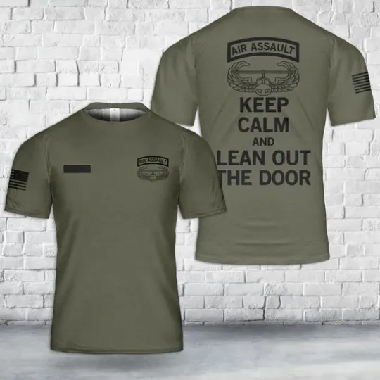 Custom Name US ARMY Air Assault 3D T-Shirt