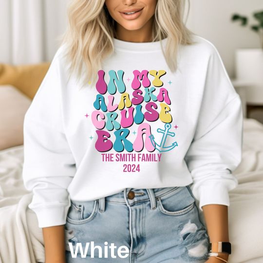 2025 Custom Alaska Cruise Sweatshirt, Family Matching Cruise Shirt, Personalized Alaska Cruise Sweater, Group Alaska Cruise