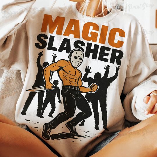 Retro Magic Slasher Halloween Sweatshirt
