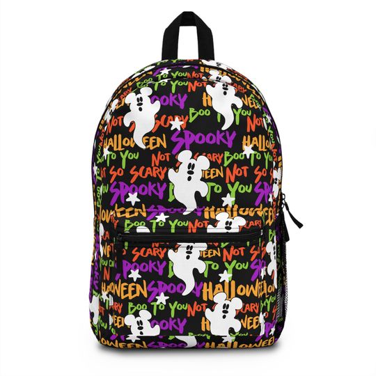 Mickey Halloween Backpack, Disney Backpack, Back to School Book Bag