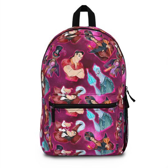 Disney Villians Backpack, Disney Backpack, Back to School Book Bag