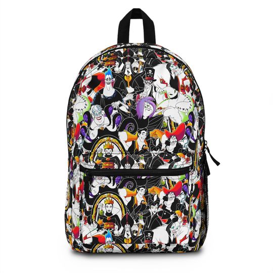 Disney Villains Backpack, Disney Backpack, Back to School Book Bag