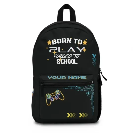 Personal Gamer Backpack made of polyester, waterproof, lightweight with main com