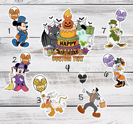 Personalized Mickey and Friends Birthday Halloween on the High Seas Disney Cruise Magnet, Halloween Party Family Cruise Ship Stateroom Door