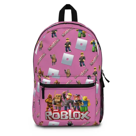 Roblox Backpack for School in Pink, Stylish Robust