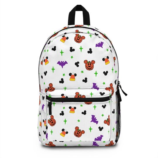 Mickey Halloween Backpack, Disney Backpack, Back to School Book Bag