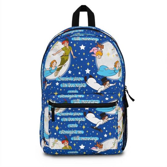 Peter Pan Backpack, Disney Backpack, Back to School Book Bag
