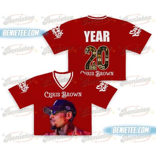 The Face Of Breezy Chris Brown Croptop Mesh Jersey, Chris Brown Shirt