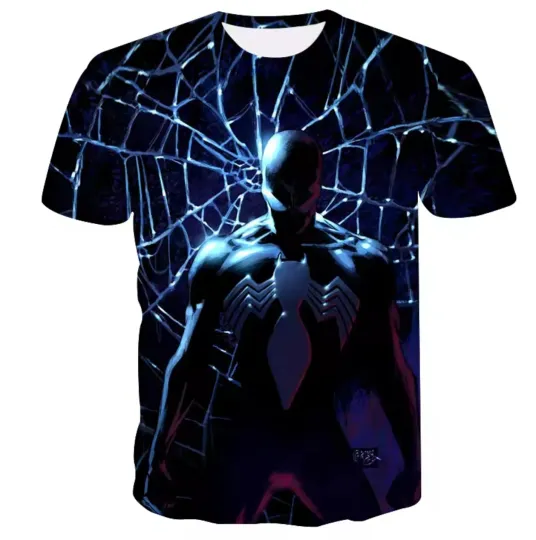 Men's Marvel Venom 3D T-Shirt Spider-Man Print Casual Tee Shirt Top