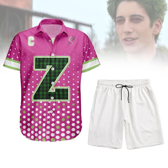 Disney Zombies 3 Costume Button Shirt, Men Shorts