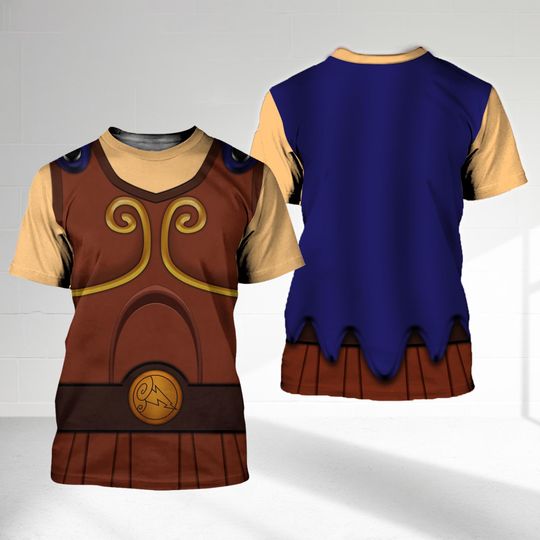 Hercules Greek Mythological Genie Halloween 3D Shirt, Halloween Costume For Family Group T Shirt, Funny Cosplay Costume Gift For Friends