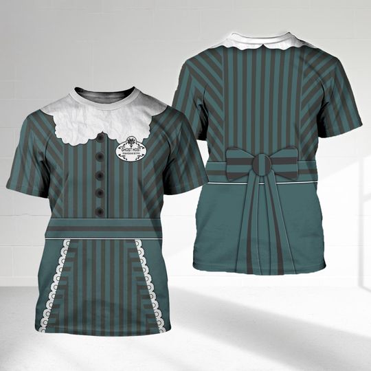 Haunted Mansion Costume Shirt, Maid Haunted Mansion Halloween Costume For Family Group T shirt, Horror Halloween Costume Tee