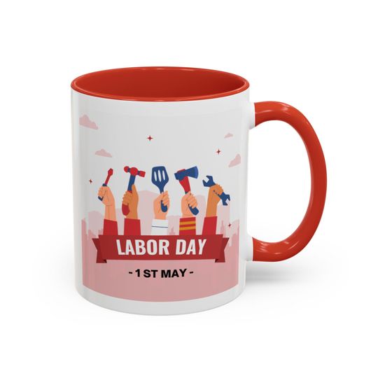 Labor Day Mug Gift Celebrate Hard Work Coffee Cup to Worker or Employee