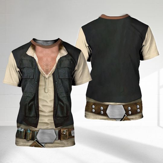 Han Solo Galaxy Hero Characters Costume Shirt, Halloween Costume For Family Group T Shirt, Solo Men 3D Shirt, Warrior Friend Trip Outfit