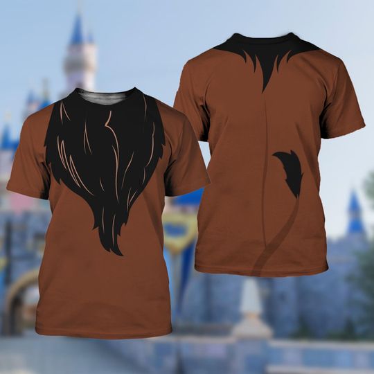 The Lion King 3D Costume Shirt, Lion Scar Cosplay Matching T-Shirt, Animal Kingdom Shirt, Gift For Friend, Halloween Costume for Family