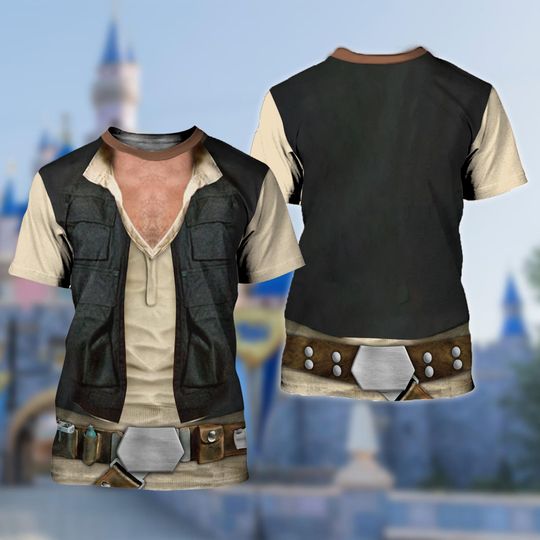 Han Solo Galaxy Hero Characters Costume Shirt, Halloween Costume For Family Group T Shirt, Solo Men 3D Shirt, Warrior Friend Trip Outfit