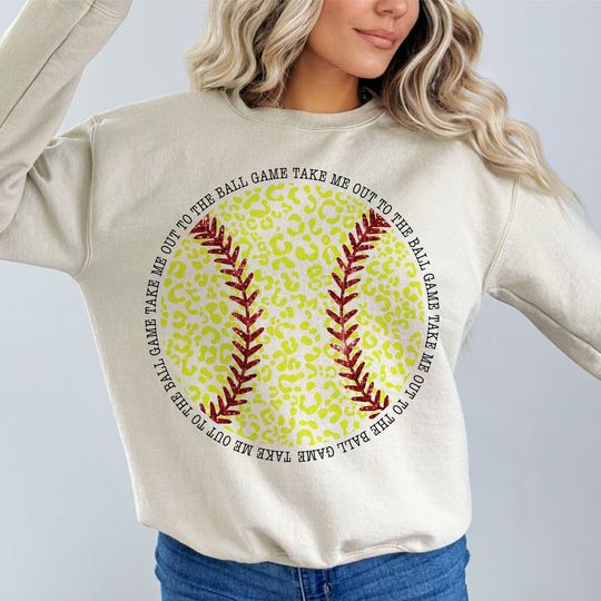Leopard Softball, Retro Softball Mama, Glitter Softball Sublimation