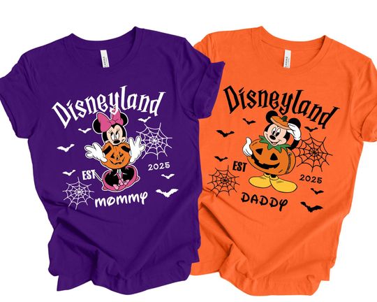 Custom Disney Halloween Shirt, Halloween 2025 Matching Shirt, Halloween Disney Trip Shirts, Disney Halloween Tshirts, Halloween Family Shirt