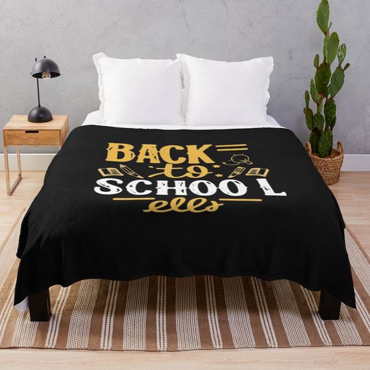 Back To School In Style Throw Blanket