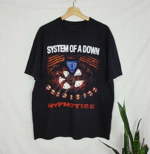 SYSTEM OF DOWN Hypnotize 2005 Soad Mens Black T Shirt