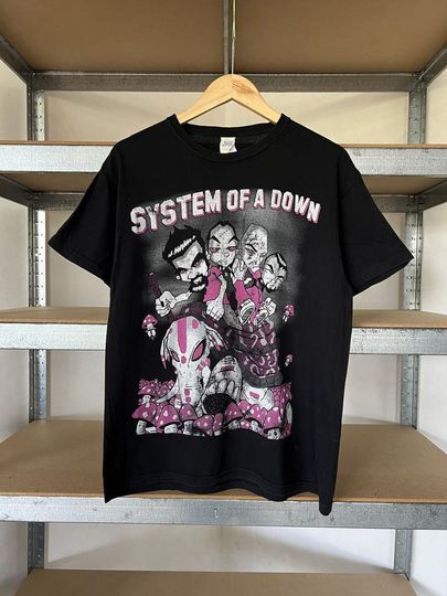 SYSTEM OF DOWN Rare Design Band Black Unisex Short Sleeve